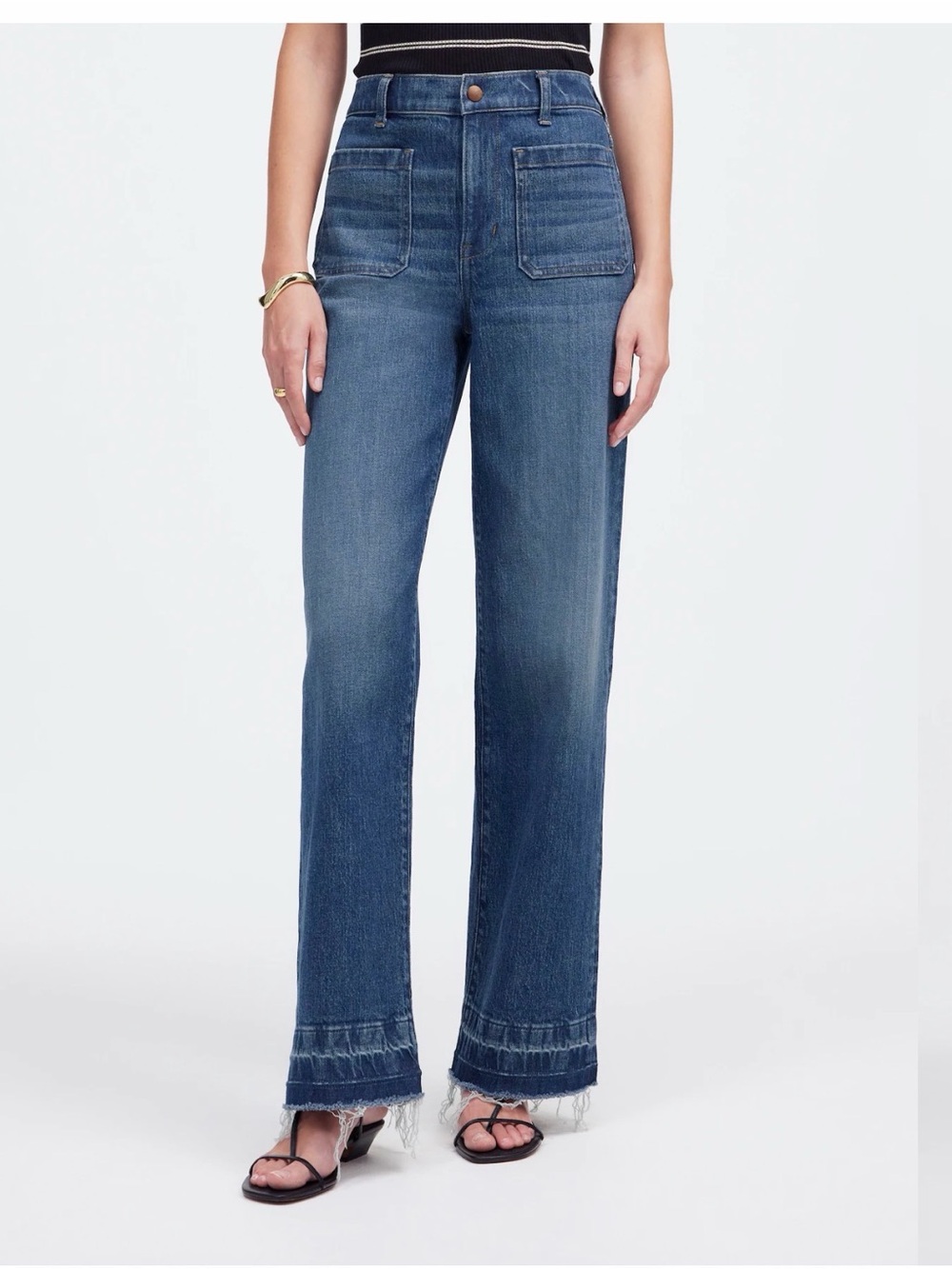 NWT Madewell Emmett Wide Leg Jeans